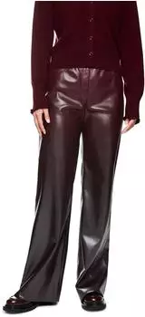 Marc Cain Welkom Kunstlederhose bright maroon