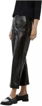 Comma Flared-Leg-Hose in Leder-Optik (2158158) schwarz