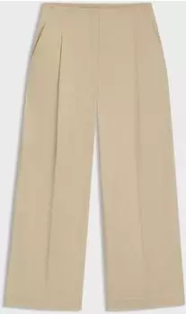 Hugo Boss Relaxed-Fit Hose aus Stretch-Baumwolle mit hohem Bund Style Tulotta 50551913 Hellbeige