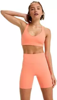 Roxy Heart Into IT Biker Shorts (ERJNS03614) coral chic