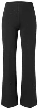 MAC Flare Stoffhose mit Glitzersteinen schwarz