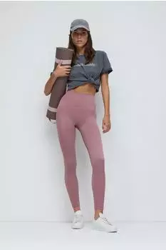 No Matter What Nahtlose Kompressionsleggings High Waist 7/8-Länge altrosa