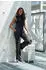 Lascana Skinny Sporthose mit Zebramuster schwarz