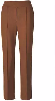GOLDNER Vera Regular Fit Mid Waist Hose cognac