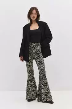 No Matter What Weite Hose mit Animalprint beige/schwarz