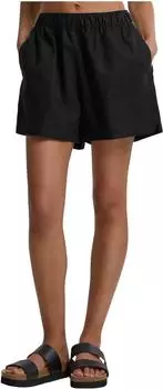 Urban Classics Ladies Linen Mixed Boxer Shorts Loose Fit (TB6848) schwarz