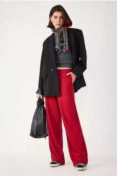 No Matter What Loosefit Hose mit Cut-Outs rot