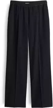 Opus Marou City Wide Leg Bundfaltenhose black