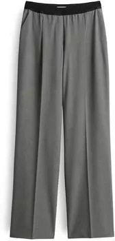 Opus Marou City Bundfaltenhose mit weitem Bein easy grey