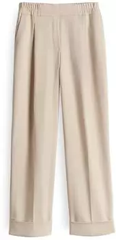 Opus Maikito Jogpants mit Hahnentrittmuster soft oat