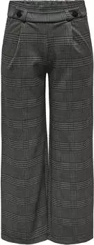 Jacqueline de Yong JDYGEGGO MIA Hose Wide Leg High Waist grau/schwarz