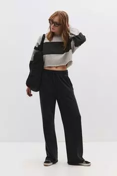 No Matter What Hose mit weitem Bein und elastischem Bund Loose Fit (8684170149886) schwarz
