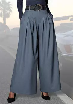 Lascana Culotte mit Gürtelschlaufen basaltgrau