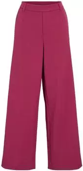 Vila VIElvira Hose Wide Leg Mid Waist 7/8-Länge weinrot
