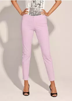 Madeleine Schlanke Stretch-Hose zum Schlüpfen rosa
