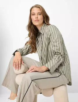 BRAX Damen Palazzohose Style MAINE STONE hellbeige Gr. (099002_9081920_62)