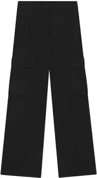 Hugo Boss Regular-Fit Hose aus Krepp mit Cargotaschen Style Tianamia1 50556626 Schwarz
