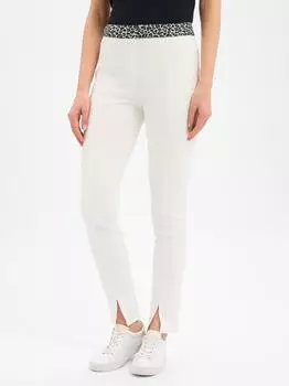 Marc Cain Siena Weite Plissierte Hose cropped weiß