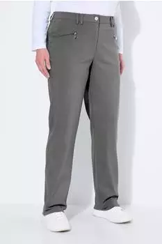Ulla Popken Mony Bengalin Stretchhose konisches Bein (842106) graphitgrau