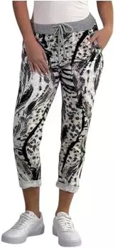 Mississhop Sweatpants Boyfriend Hose (287) grau/tierprint