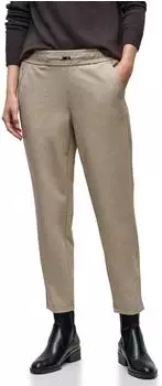 Street One Bonny Jogging Hose mit Schnallendetail Loose Fit (A379797) sanded beige mel.