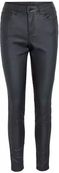 Vila Visarah Slim-Fit Hose beschichtet 7/8 Länge blau