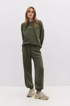 No Matter What Tapered Jogginghose Mid Waist khaki