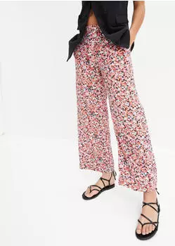 bonprix Schlupfhose aus Viskose, lockere Passform (95029761) orange/mint floral