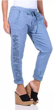 Mississhop Jogginghose Boyfriend Stretch M.349 jeansblau