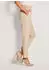 Madeleine Plissierte Hose mit Stretchkomfort creme