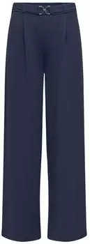 Jacqueline de Yong Geggo Hose Wide Leg black iris detail:belt