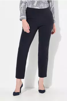 Ulla Popken Hose Regular Fit Mid Waist marine
