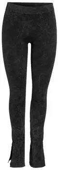 Noisy May NMTAMMURA HW Flared Leggings W Slits figurbetonend elastisch hohe Taille schwarz