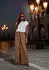 Lascana Wide Fit Pull-On Hose mit Plisseefalten taupe