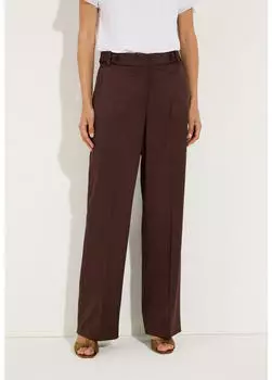 More & More Flanell Wide Leg Pants Trousers (61054019) cool chocolate