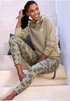 Lascana Leggings im Allover-Druck (84700137) khaki bedruckt