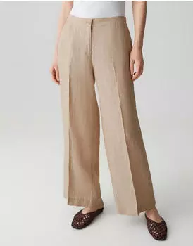 Opus MAIKITO LIGHT Marlene-Hose aus Leinen (10579313218106) beige