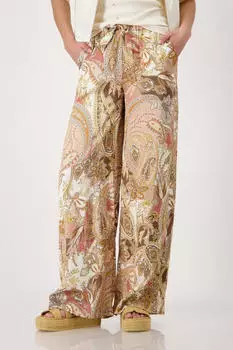 Monari Hose (410580) mocca gemustert