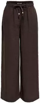 Only ONLEMMIA MW Pull-Up X-Wide Pant Regular Waist (15374857) coffee bean