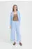 ICHI Kate Denim Stoffhose (20116301) blau