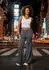 French Connection Loungepants Strickhose Gerippte Strickoptik (92155859) anthrazit meliert