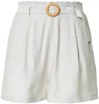 Sublevel Paperbag Shorts mit Gürtel und Bastschnalle, Loose Fit, High Waist (Sub1734001000001) beige