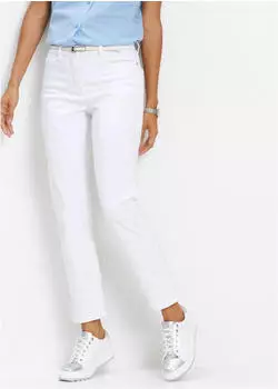 bonprix Webhose slim fit Used-Look (94610495) weiß