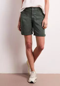 Street One Yulius Bermuda Straight Leg mit Turn-Up Regular (16642426) cilantro gr&uuml;n