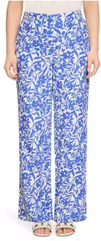 Betty Barclay Leinenhose mit elastischem Bund (13499746) wei&szlig;/blau