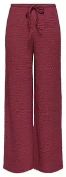 Only ONLERIKKA HW Wide Crinkle Pant Chino brick red