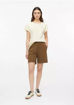 s.Oliver Jersey Shorts mit Elastikbund und seitlichem Schlitz (2178737) braun