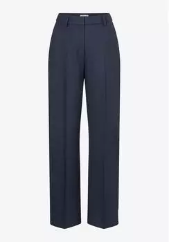 More & More Flanell Wide Leg Pants Trousers marine