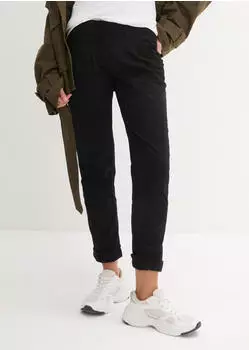 bonprix Chinohose Slim Fit mit Bundfalten (92857830) schwarz