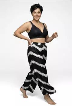 Ulla Popken Loose Fit Hose schwarz
